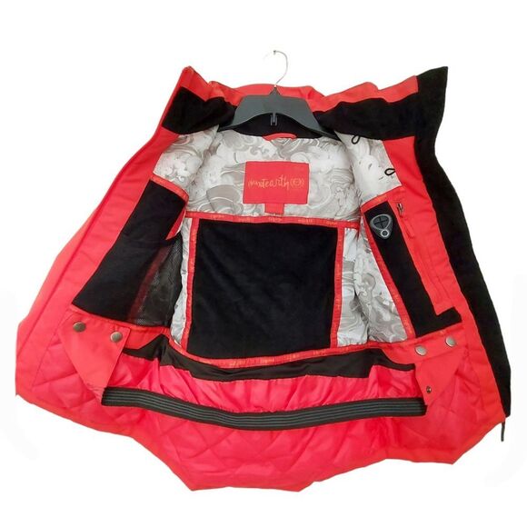 Planet Earth Snow Jacket Girls Small Orange Snowboarding Full Zip Insulated - Picture 2 of 12